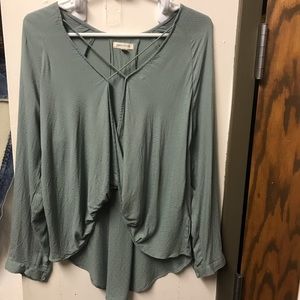 SILENCE + NOISE Surplice Long-Sleeve